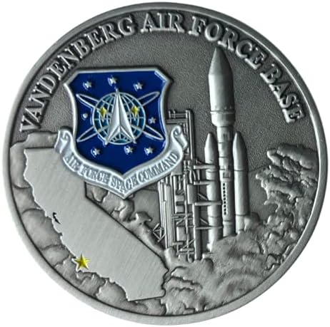 Военновъздушни сили на Сащ военновъздушните сили на САЩ Военно-въздушна база Ванденберг Lompoc Калифорния Призовая Монета