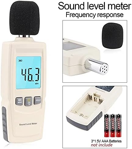 BHVXW Уред За измерване на шума, М DB 30 ~ 130 db, Мини Аудио Измерител на Нивото на Звука, Децибеловый Монитор, Диагностичен Инструмент, Интелигентен Сензор