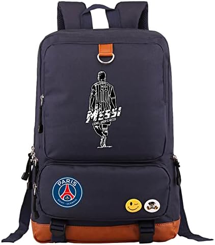 Графичен Раница UMocan Messi ПСЖ Bookbag-Раница Футболна Звезда, Ученикът се Връща в Училищната чанта