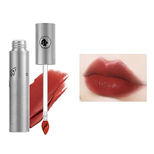 Блясък за устни Plumper for 18 Velvet Lip Glaze Разнообразие от Въздушни Блески за устни, които Не се придържат Към чашата, Не изчезват, Не се отстранява грим Червено Червило 3 мл Натурален Блясък за устни