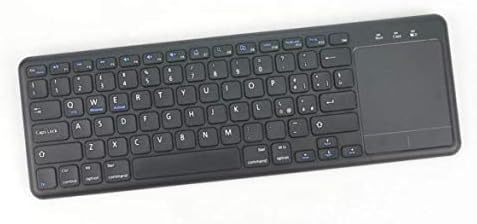 Клавиатурата на BoxWave, съвместима с Acer ConceptD 5 (CN515-51) (клавиатура от BoxWave) - Клавиатура MediaOne със сензорен панел, клавиатура в пълен размер, USB, безжичен тракпад за PC - Черно jet black