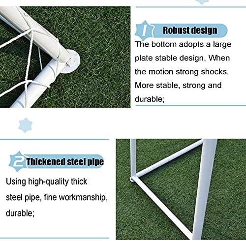 Haieshop Преносими футбол порта на Преносим футболна мрежа Домашна Градинска футболна Всплывающая Тренировочная окото Футбол порта на Тежка Стоманена тръба Детски футбол порта на 813 (Размер: 100x150 см)