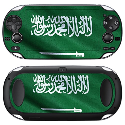 Дизайнерски стикер на Sony PlayStation Vita с надпис знаме на Саудитска Арабия за PlayStation Vita