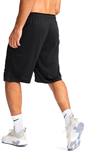 Мъжки баскетболни шорти G Gradual с джобове с цип, леки, бързо съхнещи къси панталони с дължина 11 см за мъжки спортни зали