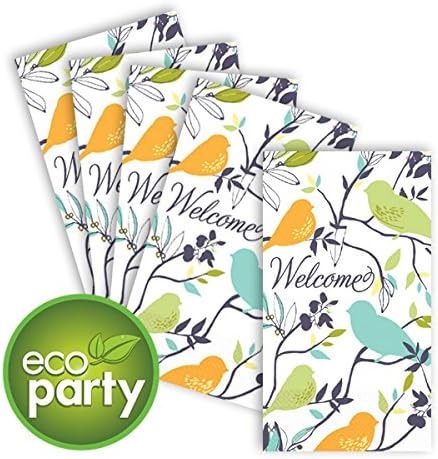 Хартиени кърпи за встречающих гости - многоцветен опаковка с размери 8 x 4 инча, 16 парчета