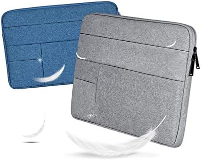 Вода-репелент калъф за лаптоп от плат Оксфорд, калъф-чанта с джоб, който е Съвместим с 13-13,3-Инчов MacBook Pro/Air, Многофункционална чанта, Голям Капацитет, Черен