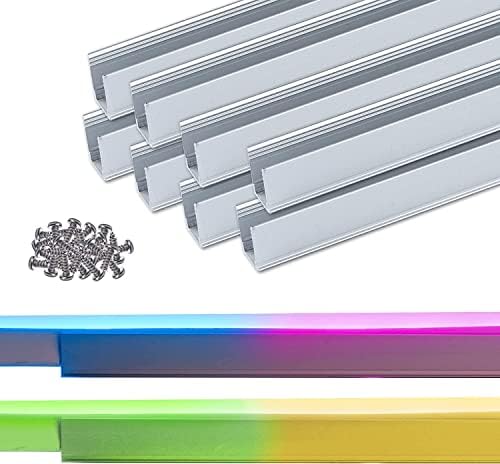 Комплект Decor Shine се състои от 10 опаковки от алуминиево канална пътеки с комплект led RGB-неонови въжени фенери с дължина 5 Метра / 16,4 фута