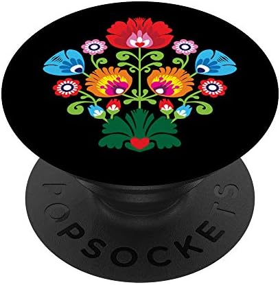 Цветя ВИЦИНАНКИ | Полша Полската НАРОДНО ИЗКУСТВО Ботаническата Дизайн PopSockets PopGrip: Замяна дръжка за телефони и таблети
