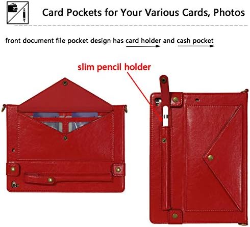 Калъф-чанта Uliking за Apple iPad 10,2 7-мо поколение 2019, смарт поставка за Фолио, мрежи за Магнитни карти от Изкуствена кожа, чанта за Носене през рамо с притежател на Молив, дръжка за през рамо [Автоматично включване