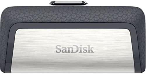 Флаш-памет на Sandisk Ultra с две USB-флашки - 64 GB - Сив