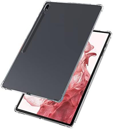 Калъф Zeking Предназначен за Samsung Galaxy Tab S8 +/S8 Plus, Кристално Чист, Мек, Гъвкав, От Прозрачна TPU на кожата, Броня, Задния капак, калъф за Galaxy Tab S8 +/S8 Plus