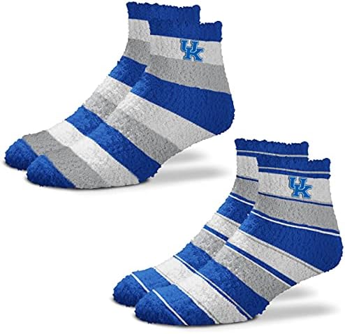 Меки чорапи за сън FBF NCAA Skip Stripe/Pro Stripe Fuzzy Sleep - 2 опаковки
