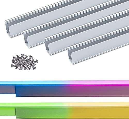 Комплект Decor Shine се състои от 6 опаковки, алуминиево канална пътеки с комплект led RGB-неонови въжени фенери с дължина 5 Метра / 16,4 фута