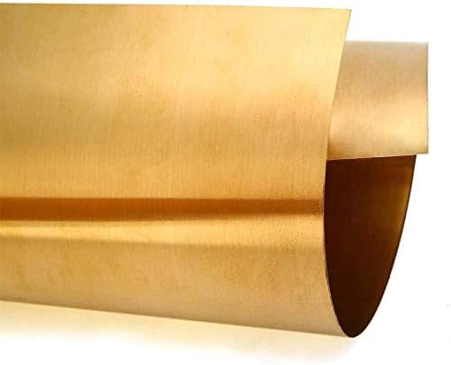 Месинг лист HUILUN Латунная Метална Тонколистовая фолио плоча 50 mm x 1000 мм Месингови плочи (Размер: 0,15 mm x 50 mm x 1000 mm)