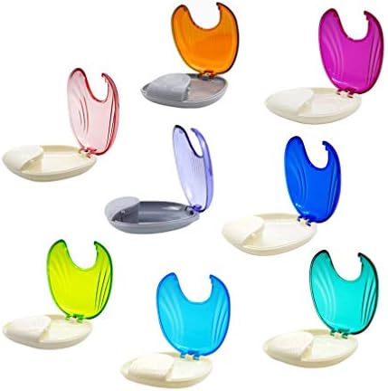 ODEROL LIANXIAO - Калъф за фиксатор, Калъф за съхранение на зъбни протези, Предпазител За устата охрана, Държач за вставных на зъбите (Розово) (Цвят: флуоресцентно зелено)