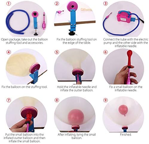Комплект за Печат на Балони MOCOHANA, Надуваеми Тръба, Игли Въздушна Помпа, Инструменти за Коледа, Рожден Ден, Сватбени Партита, Артистична Декорация Балони