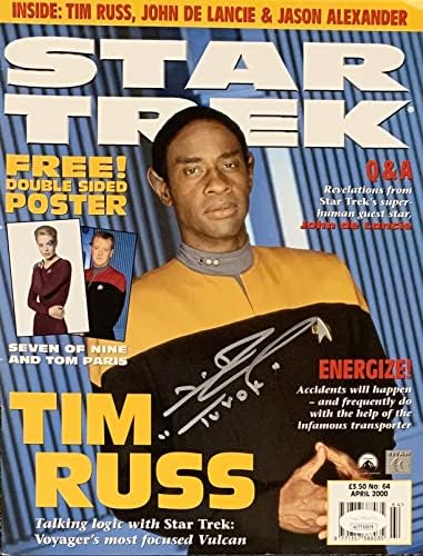 Списание JSA Star Trek Voyager Tuvok с автограф на Тим Раса и надпис