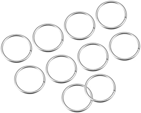Уплътнителни пръстени от неръждаема стомана METALLIXITY 304 (40 мм, дебелина от 3 мм) 10 бр., сварное кръгъл пръстен за захващане на предмети