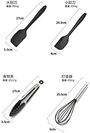 NC Xuanxuan Factory spot Директна доставка на Трансграничните Директни доставки на силиконовата съдове Десет комплекта кухненски слушалки с незалепващо покритие и опаковка 黑色