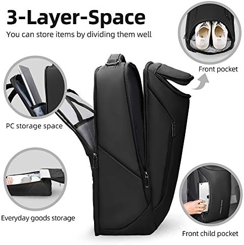 Водоустойчива раница за пътуване, подходящ за 17,3-инчов лаптоп и мъжки чанти през рамо, Поясная чанта, Компактни EDC Bag-прашка, Голяма Поясная чанта