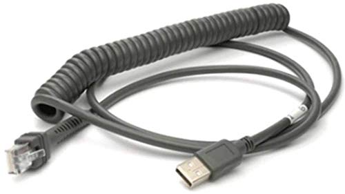 USB кабел Honeywell 53-53235-N-3, ТИП A, Спирала, Задвижвани от хост 5-2,9 м, Черен