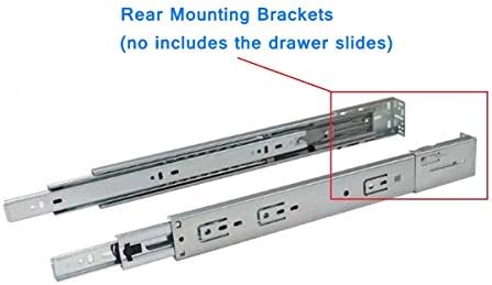 5 Двойки на задните монтажни скоби за чекмеджета (ширина 1,77 инча/45 mm) комплектът включва монтажни винтове