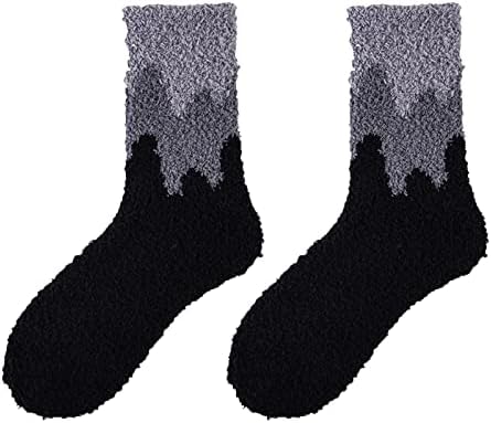 Коледни Чорапи Унисекс За Възрастни, Домашни Спални с Удобни Меки и Еластични Удобни Чорапи, Мультяшная Коледно Дърво, Зимни Чорапи