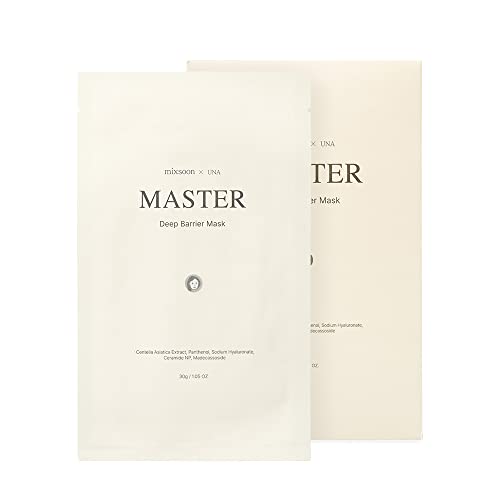 mixsoon] Master Deep Barrier Mask 5ea | Интензивен Хидратиращ маска успокояваща грижа и укрепването на кожната бариера | Без жестокост