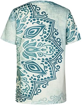 Облекло Y2K Памук Кръгла Деколте Лодка Графичен Цветен Топ за Почивка Тениска За Жени Лято Есен Тениска С Къс Ръкав PA