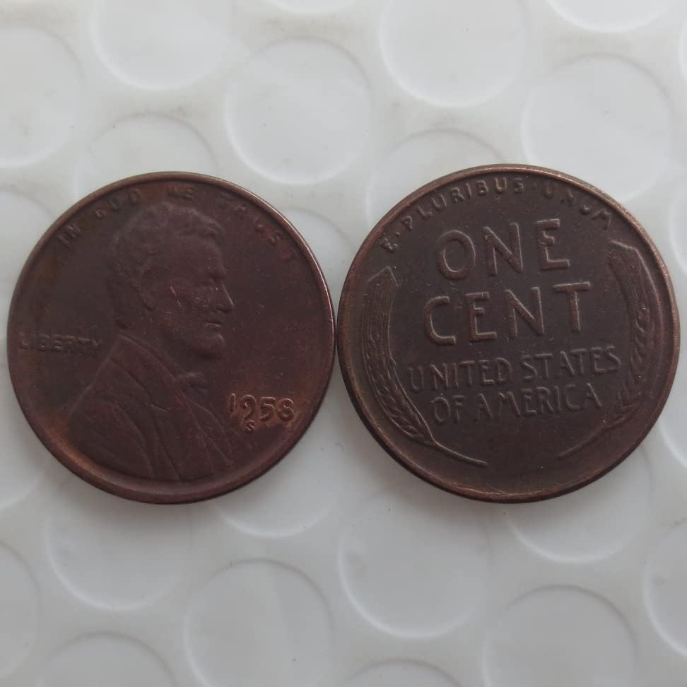 Възпоменателна монета Чуждестранна копие Линкольновского цента 1958 г. в САЩ
