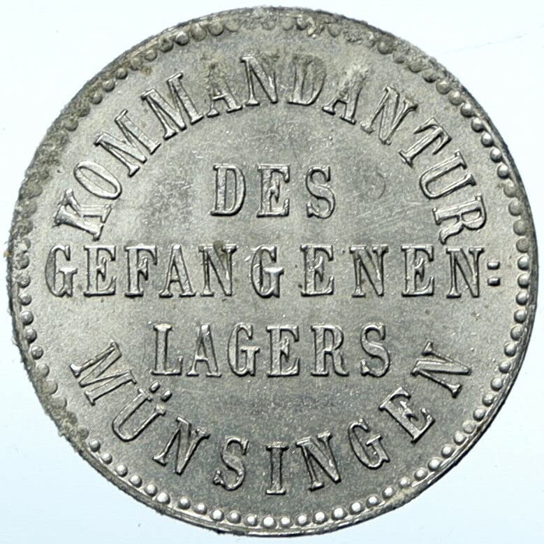 1655 DE c1914 ГЕРМАНИЯ военнопленный на Първата световна война Първата световна война МУУН монета е Добра