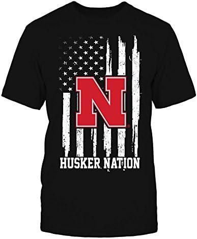 Hoody с качулка FanPrint Nebraska Cornhuskers - Национален флаг