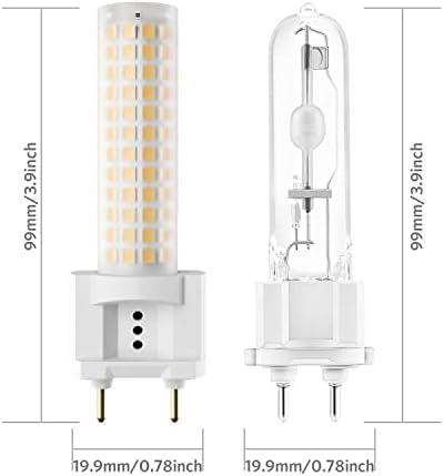 Лампа Familite LED G12 мощност 12 W, Натурална Бяла 4000K, Двухконтактная Царевичен лампа, опаковки от 2