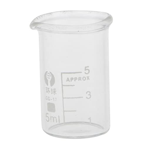 Лабораторен чаша Almencla - Мерителна Чашка с обем от 5 мл за Лабораторията или Кухня, със Степен на Научни продукти