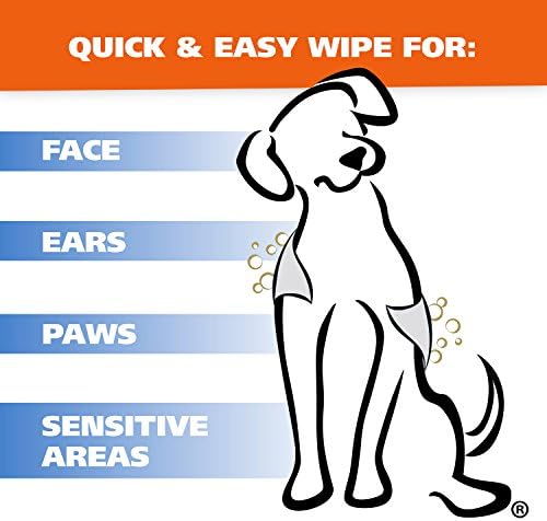 Почистващи кърпички WAHL Пет Refresh за всички породи кучета - Използвайте за ушите, носа, Ръцете, Проблем и Чувствителни зони - 50 салфетки - Модел 820017A