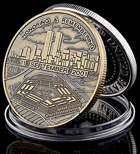 Монета на Повикване В Чест на Спомени За Това на 11 септември в САЩ Бронзова Невалютная Сувенирни Монети