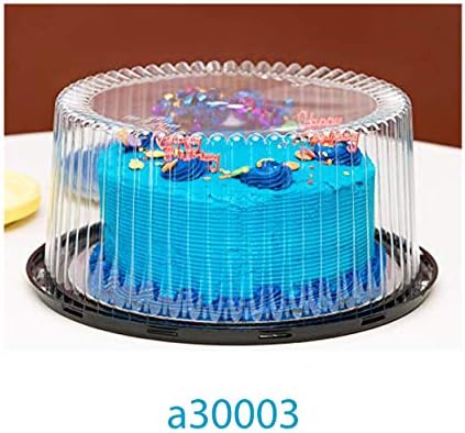 10-11 Пластмасови за Еднократна употреба, контейнери за торта с Куполообразными капаци и дъски за торта | 5 Кръгли контейнери за торта за транспортиране | Прозрачен капак За кутии за торта | Контейнери за съхранение