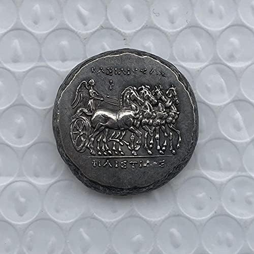 Удебелена древногръцки сребърно покритие копие - много добра монета-предизвикателство, са подбрани монета-Идеална монета ръчно изработени задоволително обслужване
