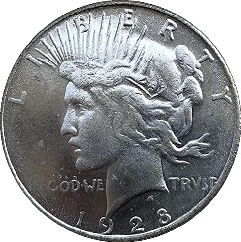 Вызовная Монета 1928-те Години, Копие на Американската монети, Възпоменателна Монета, със сребърно покритие Старинни Занаяти, Възпоменателна Монета, с Колекционерска стойност, за Украса на дома, Занаяти, Сувенири Подаръци,