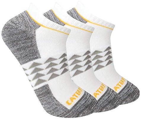 Мъжки чорапи Caterpillar с Наполовина мека Подплата, на 3 опаковки, Бели, Големи