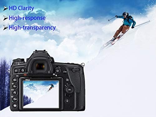 Защитно фолио HUIPUXIANG за фотоапарат Nikon Z5 с капак за топла башмака, Оптичен LCD дисплей с Висока разделителна способност твърдост 0,3 мм, защитната капачка от висококачествено стъкло 9H [3 + 1 опаковка]