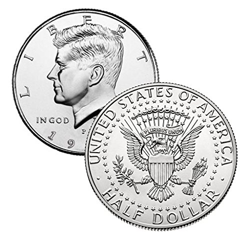 1991 P, D Набор от монети Кенеди в полдоллара 2, Без да се прибягва