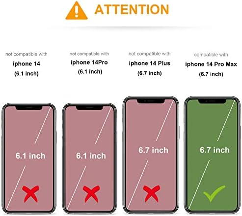 KIHUWEY е Съвместим с iPhone 14 Pro Max, една Чанта-портфейл, държач за кредитни карти, Кожена поставка Премиум-клас, флип-надолу Скрити Магнитни закопчалки, Здрава устойчив на удари Защитен калъф 6,7 инча (кафяв)