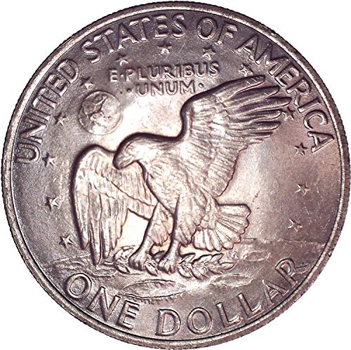 1971 Долар Айзенхауер Айк, 1 долар На необращенном формата на