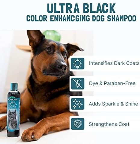 Шампоан за домашни любимци с усилване на цвета на Bio-Groom Ultra Black, 1 Галон