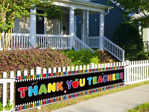 Благодаря на учителите, украса клас, банер, Седмица благодарност на учителите, банер за верандата, ограда, обяви, реклами, декорация на стени