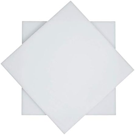 ИЗТОЧНИК ОДИН.ORG Source One UHMW премиум-клас, полиетилен сверхвысокомолекулярный, Листове с всякакъв размер и дебелина, Непрозрачен бял (с дебелина 1/2, 12 x 12)