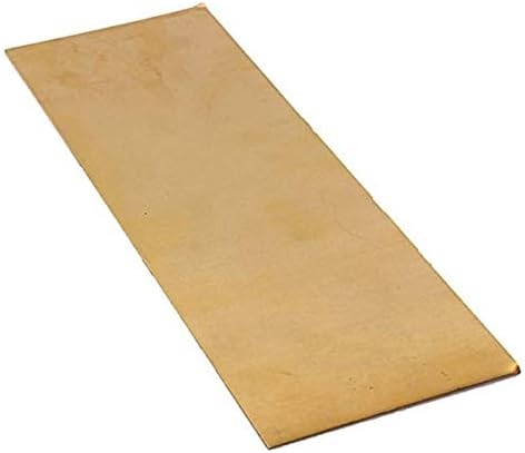 Лист фолио от чиста мед AMDHZ, Месинг лист, Перцизионное Метални суровини, Латунная табела (Размер: 2x300x300 мм)
