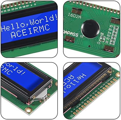 ACEIRMC 4шт HD44780 IIC I2C 1602 LCD дисплей със Синя Подсветка за Arduino R3 Mega 2560