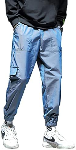 ADVRESF Мъжки Панталони за Джогинг в стил Хип-Хоп, Градинска Облекло, Панталони-Карго, Всекидневни Спортни Панталони, Отразяващи Ежедневни Панталони Haren